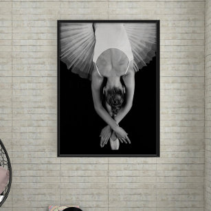 Poster Ballerina noir et blanc Imprimer