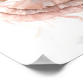 Poster Ballerina noire, Tutu rose, Couronne rose (Coin)