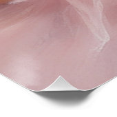 Poster Ballerina peinte en rose (Coin)