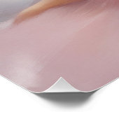 Poster Ballerina peinte en rose (Coin)