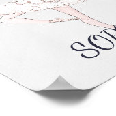 Poster Ballerina Personal Rose Silver Cheveux foncé (Coin)