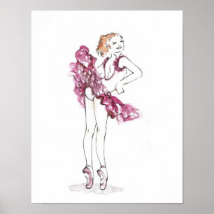 Poster Ballerina rose
