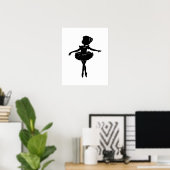 Poster Ballerina Silhouette (Bureau à domicile)