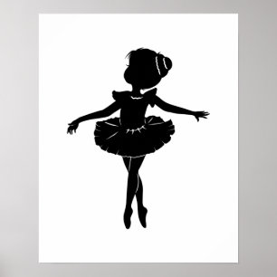 Poster Ballerina Silhouette