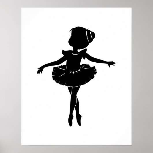 Poster Ballerina Silhouette (Devant)