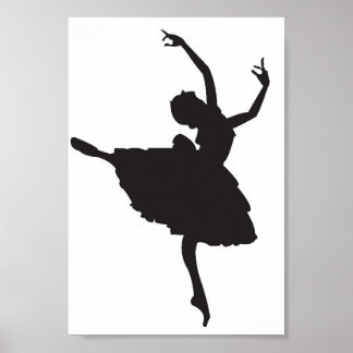 Poster Ballerina Silhouette