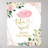 Ballerina Tutu Baby shower Tutu Sweet Sign