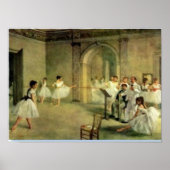 Poster Ballerinas par Edgar Degas (Devant)