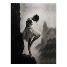 Ballerine au bord de la falaise Art dramatique mon