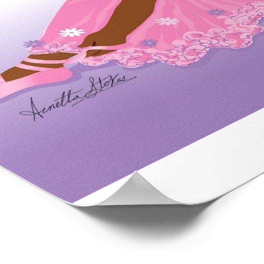 Poster ballerine avec signature (Coin)
