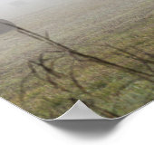 Poster Balles De Foin Dans Le Fog (Coin)