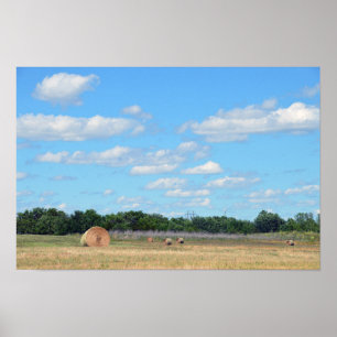 Poster Balles de foin du Kansas