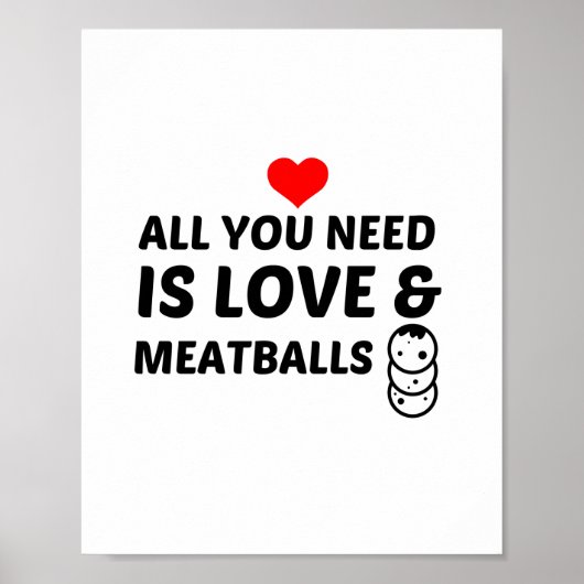 POSTER BALLES DE VIANDE ET AMOUR (Devant)