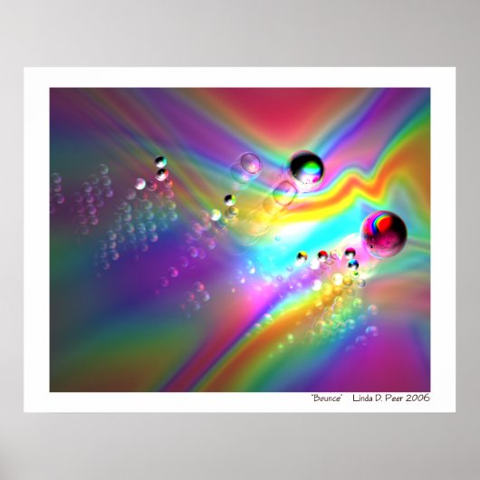 Poster Balles sautantes Abstraites (Devant)