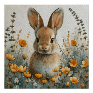Poster Ballet de lapins : Un brin de fantaisie lapin