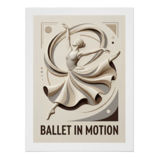 Poster Ballet en mouvement