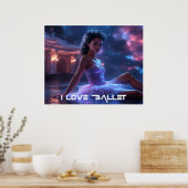 POSTER BALLET - I LOVE BALLET (Cuisine)