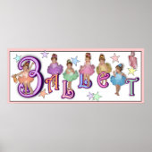 Poster Ballet - Imprimer (Arrière - plan blanc) (Devant)