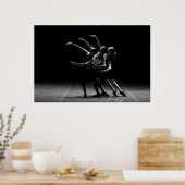 Poster Ballet noir et blanc Photo de l'affiche de Balleri (Cuisine)