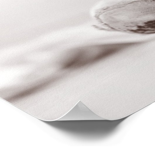 Poster Ballet Pointe Chaussures sur le sol de danse Modèl (Coin)