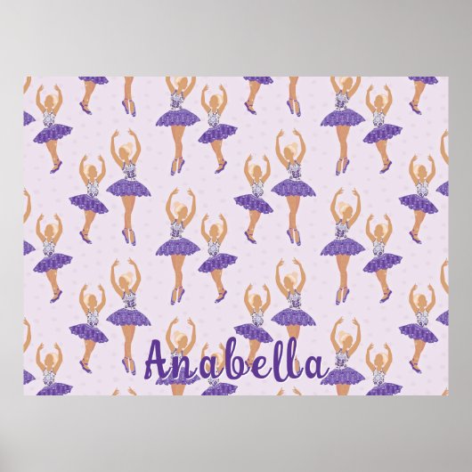 Poster Ballet scandinave Ballerina filles (Devant)
