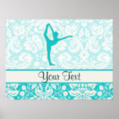 Poster Ballet turquoise (Devant)