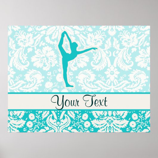 Poster Ballet turquoise (Devant)