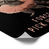 Poster Balletcore Raccoon Born To Dilly Dally Raccoon Lov (Coin)