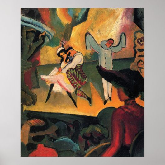Poster Ballets Russes, Ballet Russe par August Macke (Devant)