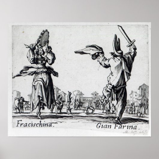Poster Balli de Sfessania, c.1622 (Devant)