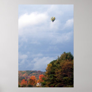Poster Ballon à air chaud dans le ciel