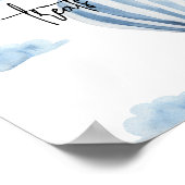 Poster Ballon à air chaud - Douceurs et friandises (Coin)