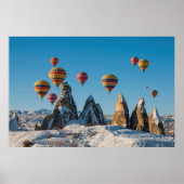Poster Ballon à air chaud en Cappadoce (Devant)