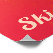 Poster Ballon à air chaud extrême sur paysage volcanique (Coin)