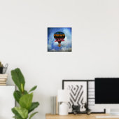 Poster Ballon à air chaud | L'automne est dans l'air (Bureau à domicile)