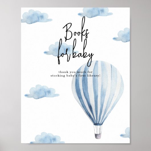 Poster Ballon à air chaud - Livres pour bébé (Devant)