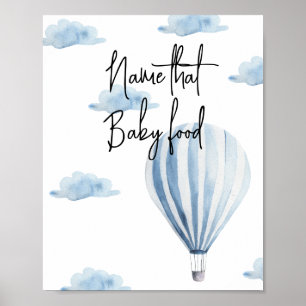 Poster Ballon à air chaud - Nommez cet aliment pour bébé
