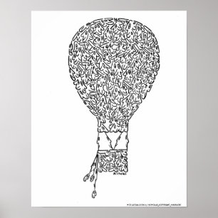 Poster BALLON À AIR CHAUD par NICHOLAS_COPYRIGHT_M…