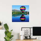 Poster Ballon à air chaud, Pikes Peak Mountain (Bureau à domicile)