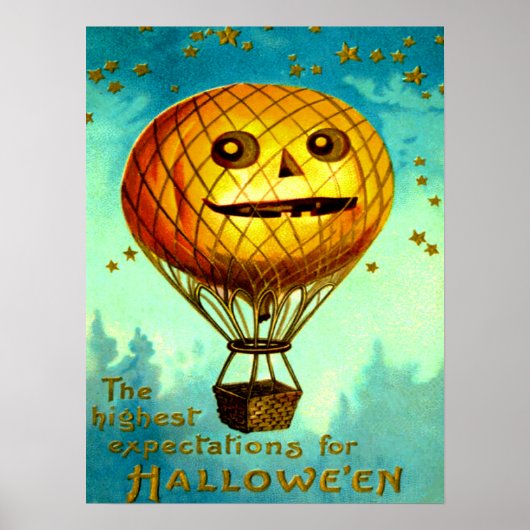 Poster Ballon à air Jack O'Lantern (Devant)