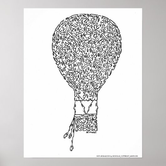 Poster BALLON D'AIR CHAUD par NICHOLAS_COPYRIGHT_M... (Devant)