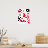 POSTER BALLON DE FOOT AMÉRICAIN (Cuisine)