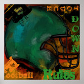 POSTER BALLON DE FOOT AMÉRICAIN (Devant)