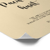 Poster Ballon éléphant - Jeu de baby shower de chasse pac (Coin)