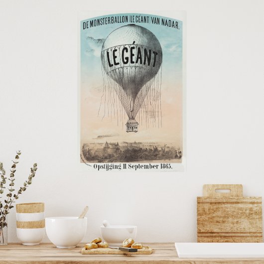 Poster Ballon géant (Cuisine)