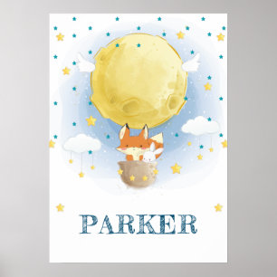 Poster Ballon gonflable Fox personnalisé
