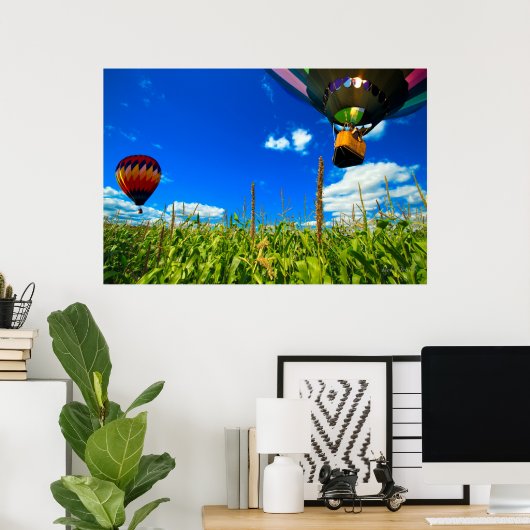 Poster Ballons à air chaud (Bureau à domicile)