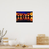 Poster Ballons à air chaud (Cuisine)