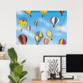 Poster Ballons à air chaud (Bureau à domicile)