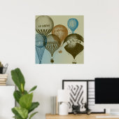 Poster Ballons à air chaud (Bureau à domicile)